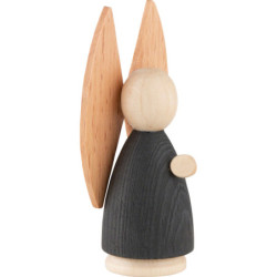 Verkündigungsengel natur/anthrazit - klein - 7 cm