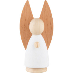 Verkündigungsengel natur/weiß - klein - 7 cm