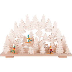 Schwibbogen Winterspaß - 50x31 cm