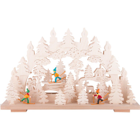 Schwibbogen Winterspaß - 50x31 cm