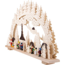 Schwibbogen Weihnachten in Seiffen - 70x45 cm