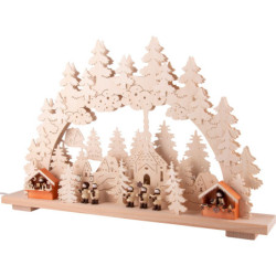 Schwibbogen Weihnachtsmarkt - 70x42 cm