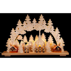Schwibbogen Weihnachtsmarkt - 70x42 cm