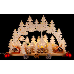 Schwibbogen Weihnachtsmarkt - 70x42 cm
