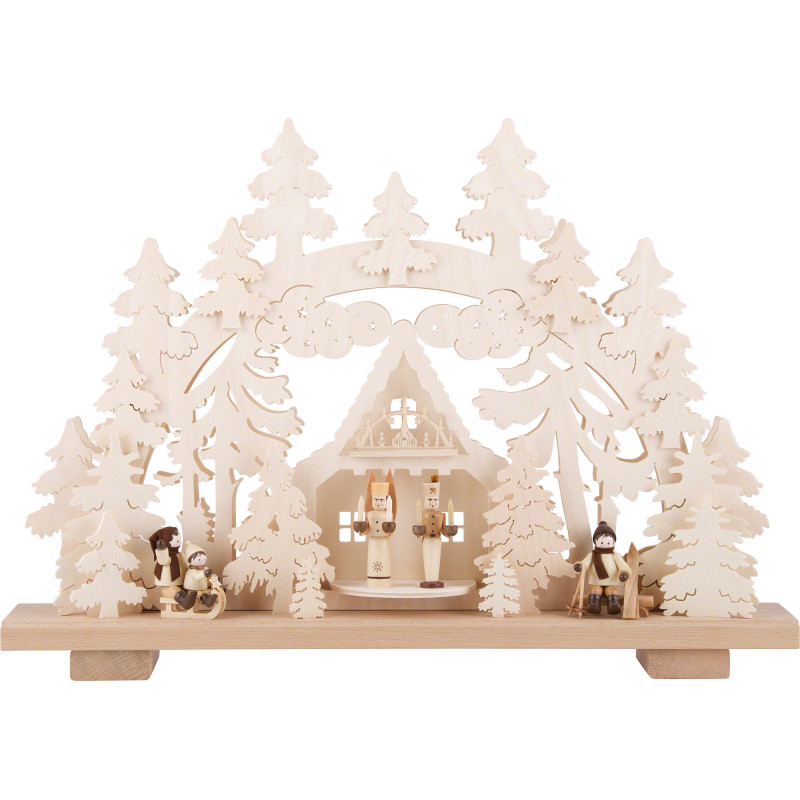 Candle Arch - Angel and Miner - 50x35 cm / 20x14 inch