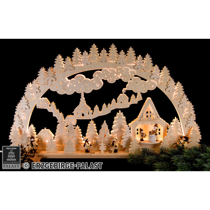 Candle Arch - Winter Landscape - 70x45 cm / 28x18 inch