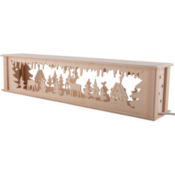 Illuminated Stand for Candle Arches - Forest Hut - 51,5x11,3 cm / 20.3x4.4 inch