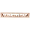 Illuminated Stand for Candle Arches - Sleigh ride in the Forest - 71,8x11,6 cm / 28.3x4.6 inch