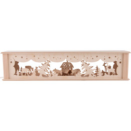 Illuminated Stand for Candle Arches - Winter Forest - 51,5x11,3 cm / 20.3x4.4 inch