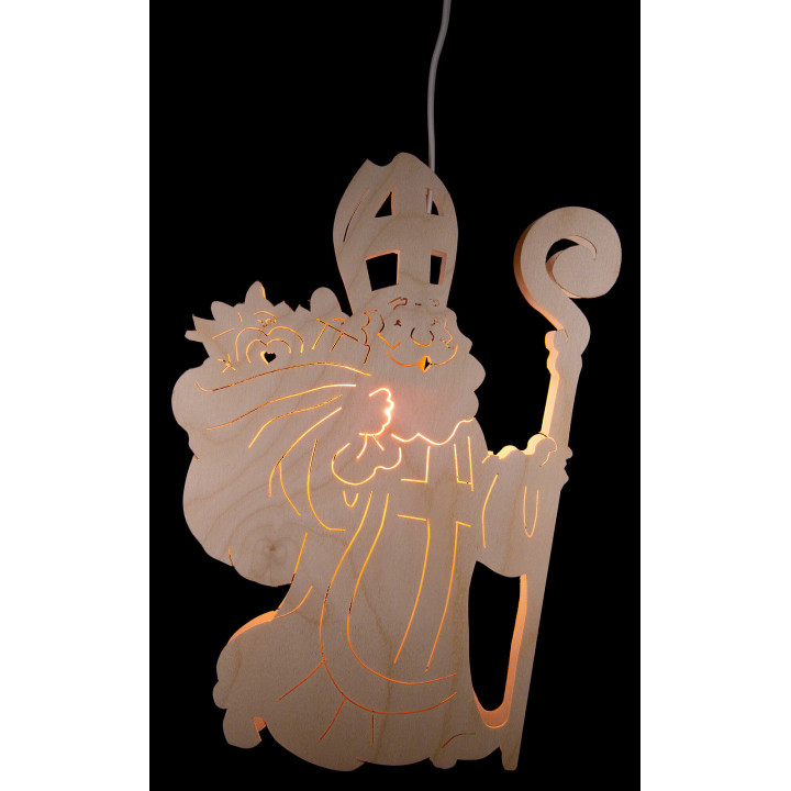 Fensterbild Nikolaus - 25 cm