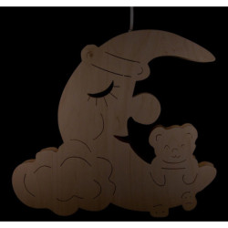 Fensterbild Mond mit Bär - 32 cm