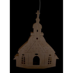 Window Picture - Church at Seiffen - 28 cm / 11 inch