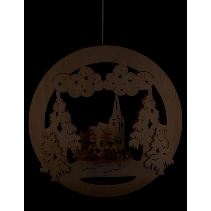 Window Picture - Winter Children - 32 cm / 12.6 inch