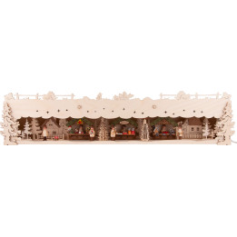 Illuminated Stand - Christmas Market - 73x16,5 cm / 28.7x6.5 inch