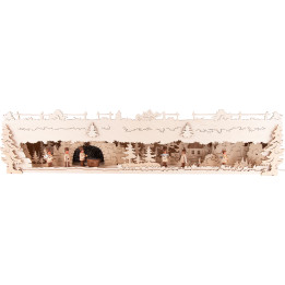 Schwibbogen-Unterbau Bergbau - 72x16 cm
