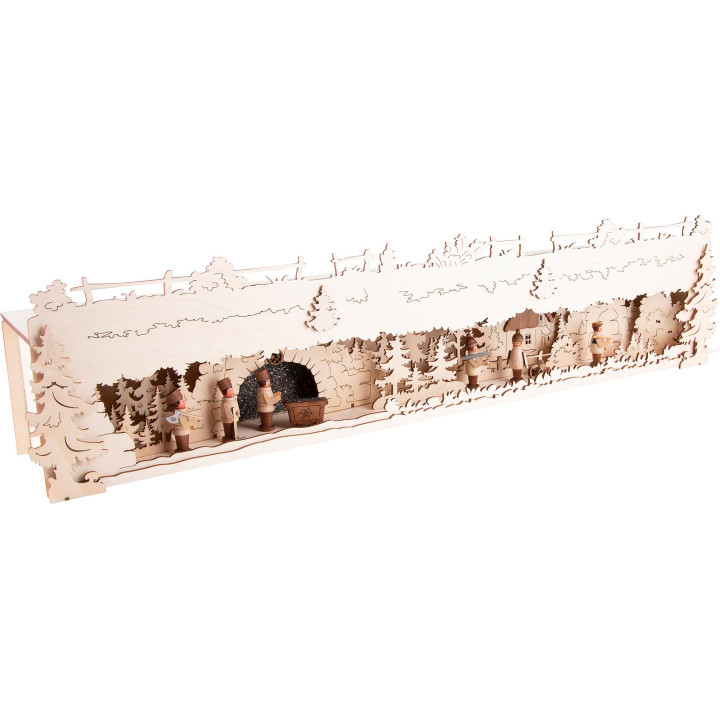 Schwibbogen-Unterbau Bergbau - 72x16 cm