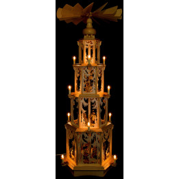 4-stöckige Pyramide Walddesign - 135 cm