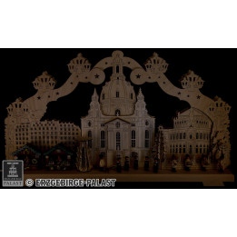 Schwibbogen Dresden Striezelmarkt - 70x40 cm