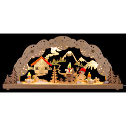 Candle Arch - Snow Men - 50,5x22,5 cm / 20x8.9 inch