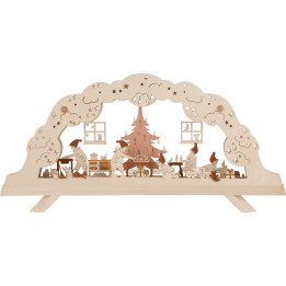 Schwibbogen Wichtelwerkstatt - 50x25 cm