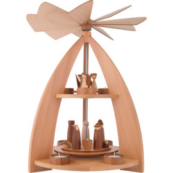 2-Tier Pyramid modern Design Nativity - 42 cm / 16.5 inch