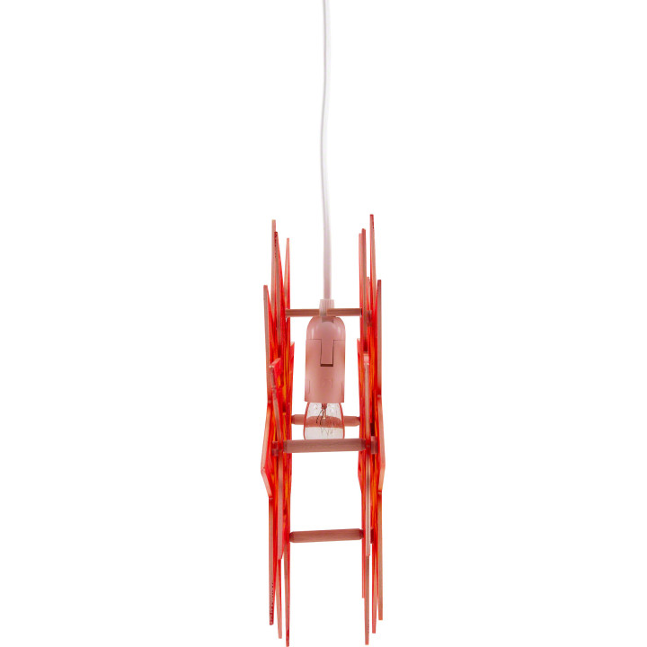 Fensterbild Weihnachtsstern gelb/rot - 28 cm