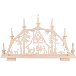Schwibbogen Waldhaus - 63x37 cm