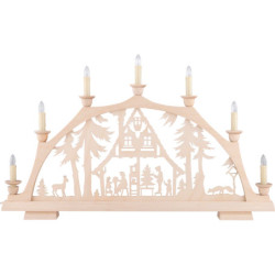 Schwibbogen Waldhaus - 63x37 cm