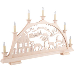 Candle Arch - Deer Feeding - 63x37 cm / 24.8x14.6 inch