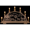 Candle Arch - Deer Feeding - 63x37 cm / 24.8x14.6 inch