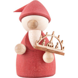 Gnome Red with Candle Arch - 4,2 cm / 1.7 inch