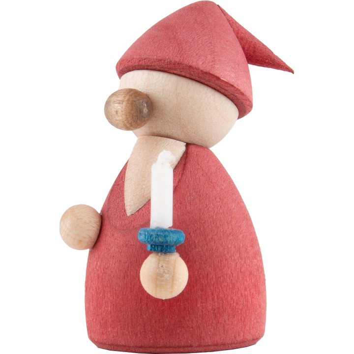 Gnome Red with Candle - 4,2 cm / 1.7 inch
