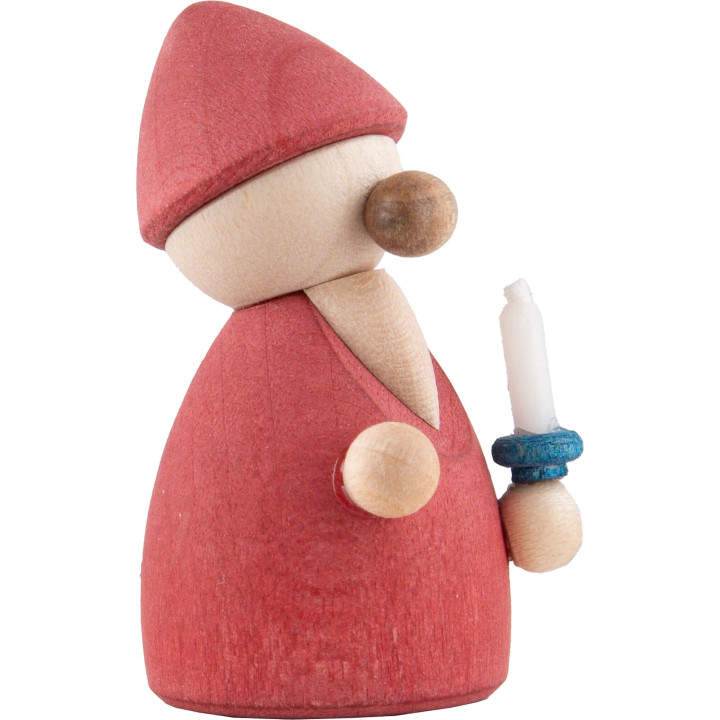 Gnome Red with Candle - 4,2 cm / 1.7 inch