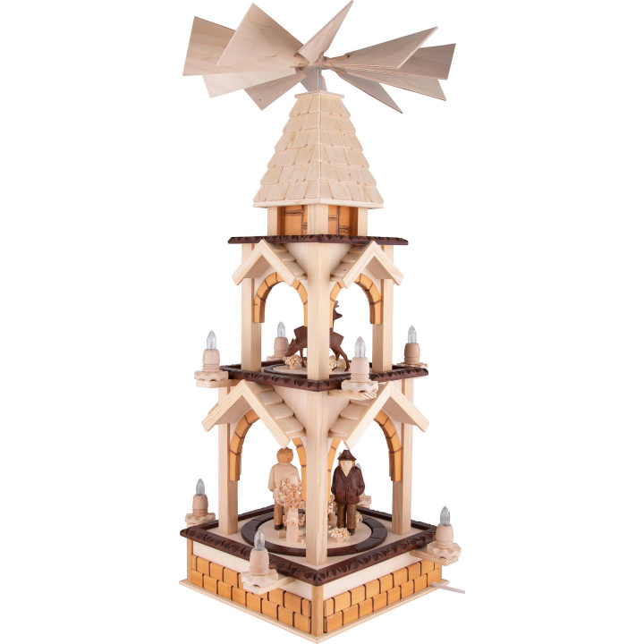 3-stöckige Pyramide Waldmotiv - 77 cm
