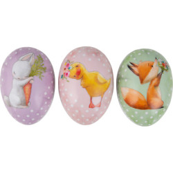 Ostereier Frühlingskinder - 3er-Set - 15 cm