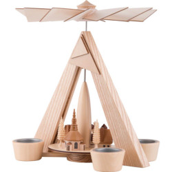 1-Tier Pyramid - Carolers Seiffen Natural - 29 cm / 11.2 inch