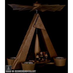 1-Tier Pyramid - Carolers Seiffen Natural - 29 cm / 11.2 inch