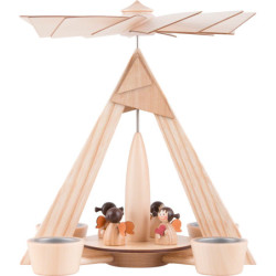 1-Tier Pyramid - Angels Natural - 29 cm / 11.2 inch