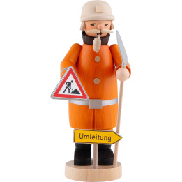 Räuchermännchen Straßenbauer - 20 cm