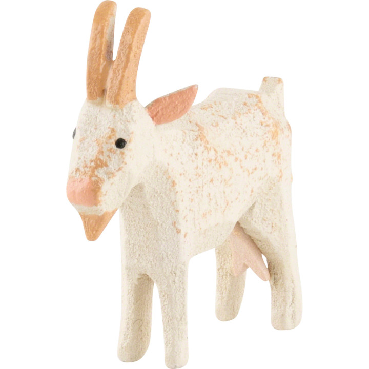 Goat white - 4 cm / 1.6 inch