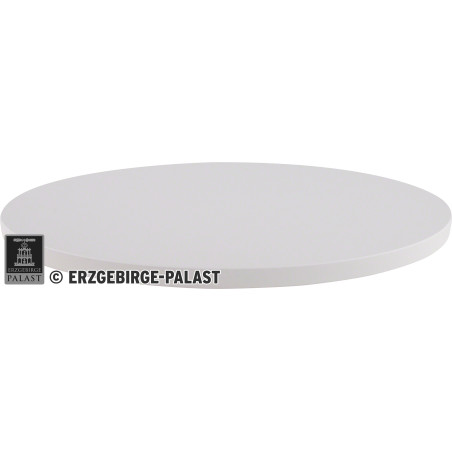 Dekofläche oval weiß - KAVEX-Krippe - 47x25 cm