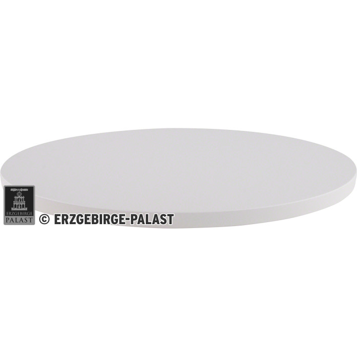 Dekofläche oval weiß - KAVEX-Krippe - 47x25 cm