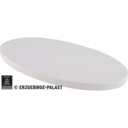Dekofläche oval weiß - KAVEX-Krippe - 47x25 cm