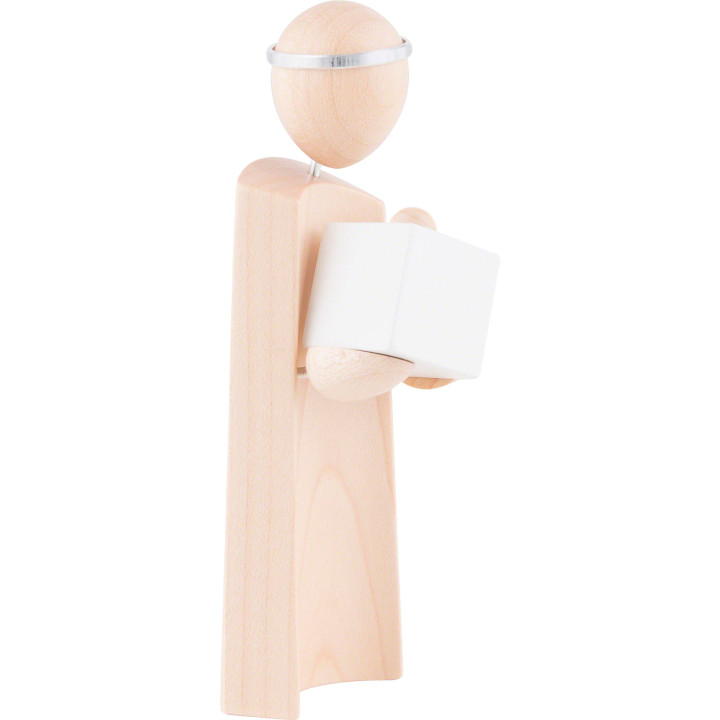 Boy with Present - Natural/White - KAVEX-Nativity - 12,5 cm / 5 inch