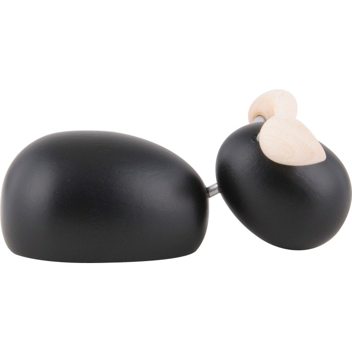 Lamb Lying - Black - KAVEX-Nativity - 2 cm / 0.8 inch