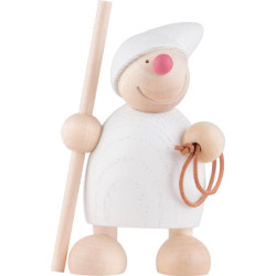 Wight with Crook and Lasso - White - 10 cm / 4 inch