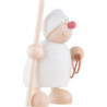 Wight with Crook and Lasso - White - 10 cm / 4 inch
