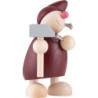 Wicht mit Hammer und Nägeln - rot - 10,5 cm