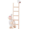 Wight with Ladder and Bird - White - 20 cm / 8 inch