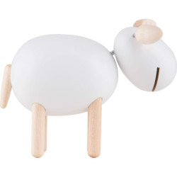 Sheep standing, laughing - White - 6 cm / 2.4 inch